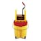 Rubbermaid Commercial Down-Press Wringer Mop Bucket and Wringer Combination, Yellow FG757788YEL - alternate 5